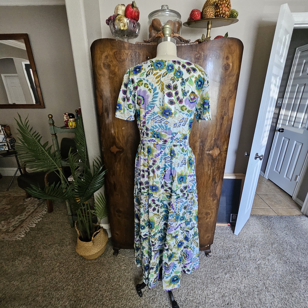 Johnny Was Multicolor Floral Maxi Dress NWT - Picture 4 of 10